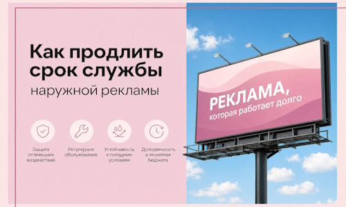 Как продлить срок службы наружной рекламы в  Карасуке